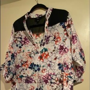 Mid sleeve floral dress